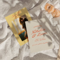 Hand Written Drawn Colourful Retro Photo Wedding