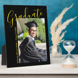 Hand Written Graduate Photo 8 x 10 Desktop Plaque