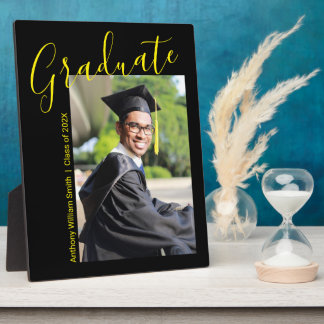 Hand Written Graduate Photo 8 x 10 Desktop Plaque