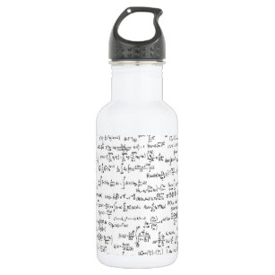 Hand Written Math Equations // 532 Ml Water Bottle