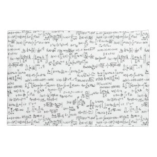 Hand Written Math Equations // Pillowcase