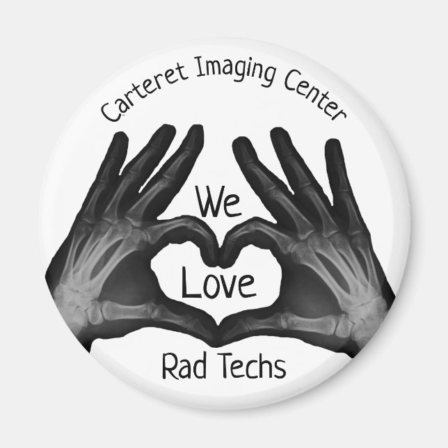  Hand Xray Heart Rad Tech Appreciation Magnet (Front)