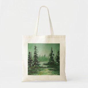 Handbag Ann Hayes Painting Green Forest