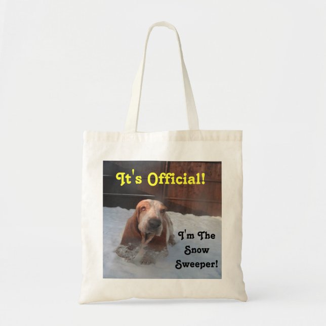Handbag Basset Hound Snow Sweeper (Front)