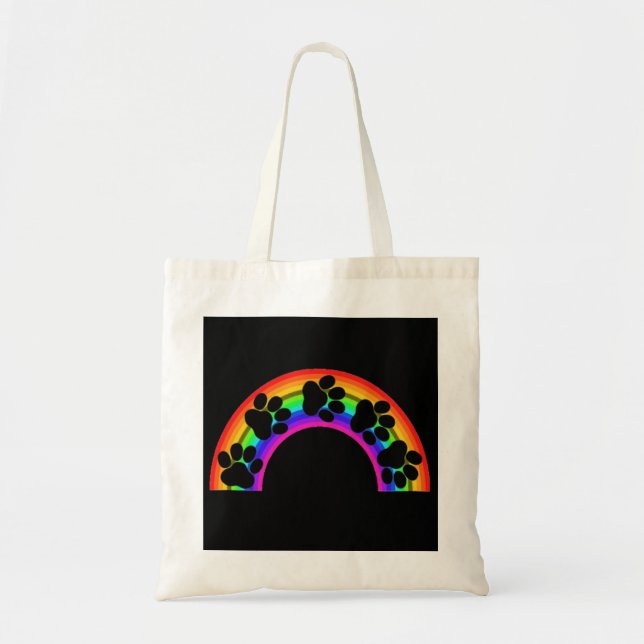 Handbag Paws On A Rainbow (Front)