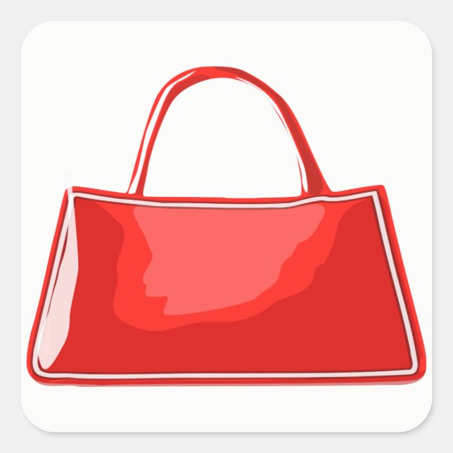 Handbag Square Sticker (Front)