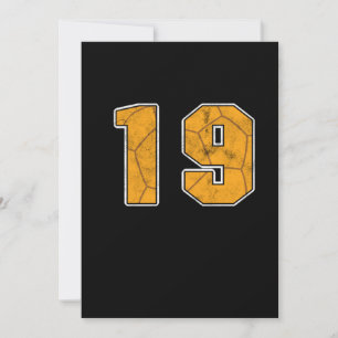 Handball 19 th Birthday Celebration Sports Gift Invitation