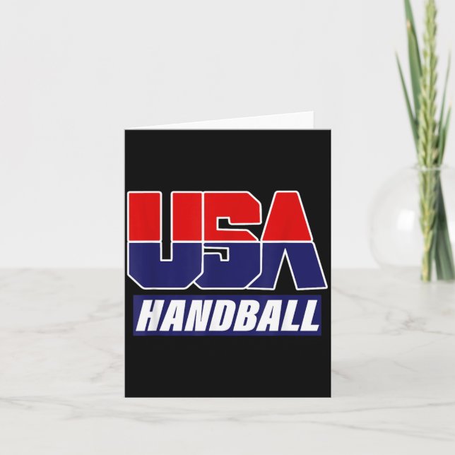 Handball 2021 Usa Team Card (Front)