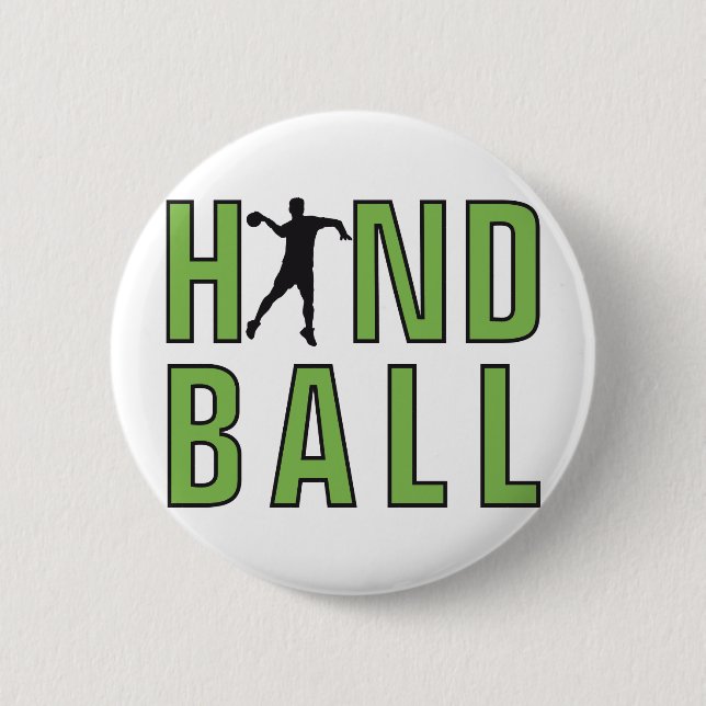 Handball 2 Inch Round Button (Front)
