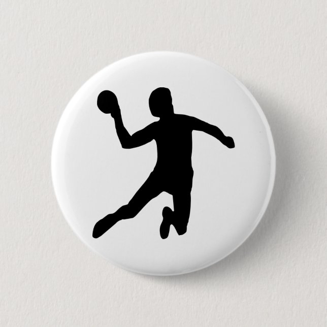 Handball 2 Inch Round Button (Front)