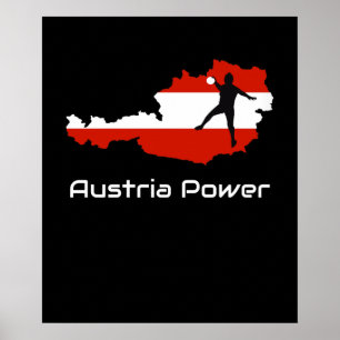 Handball -Austria Power Austria Shirt Poster