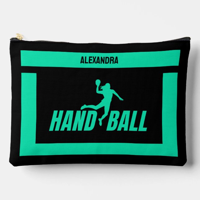 Handball Birthday Gift, Handball Player Girl,  Accessory Pouch (Front)