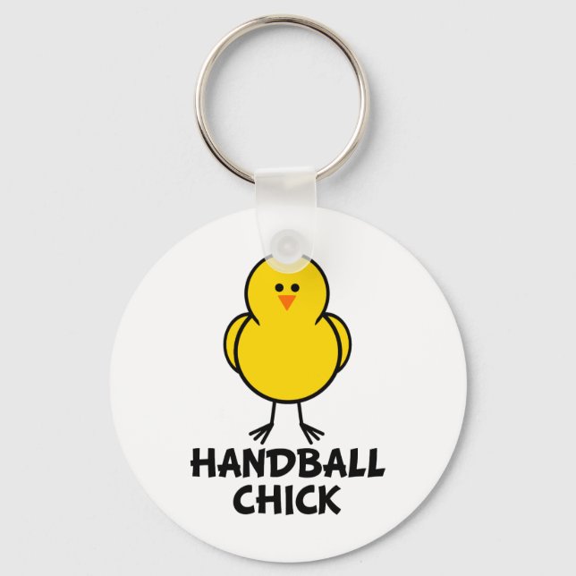 Handball Chick Keychain (Front)