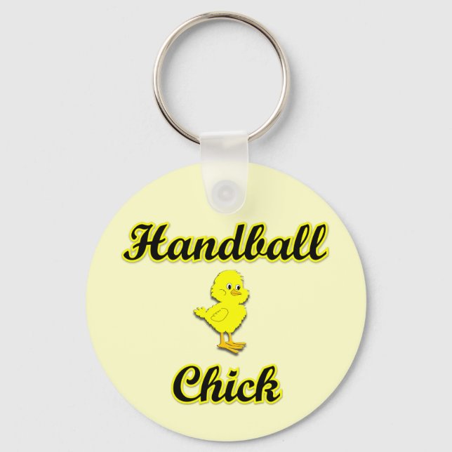 Handball Chick Keychain (Front)