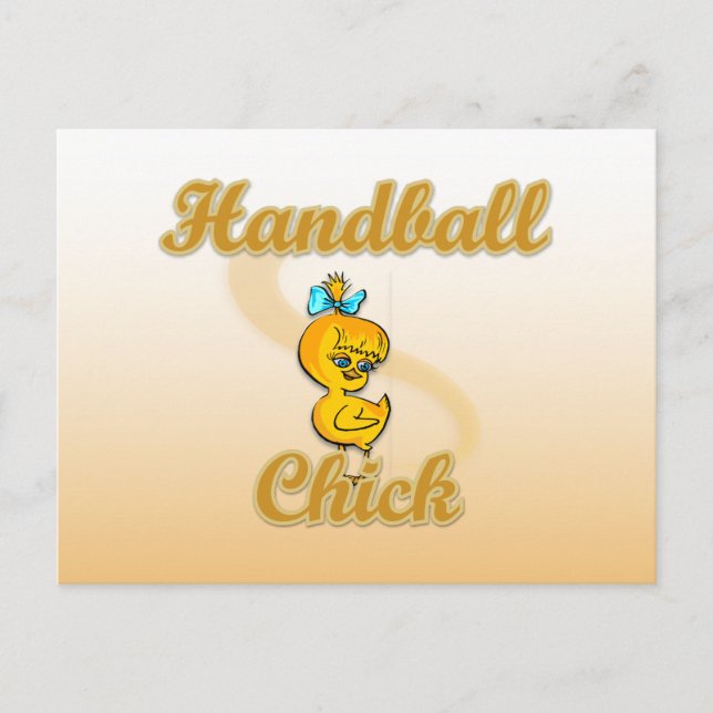 Handball Chick Postcard (Front)