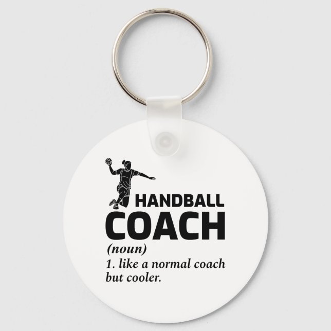 Handball Coach Handballer Funny Saying  Keychain (Front)