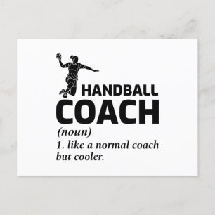Handball Coach Handballer Funny Saying Postcard
