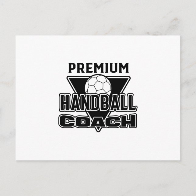 Handball Coach Postcard (Front)