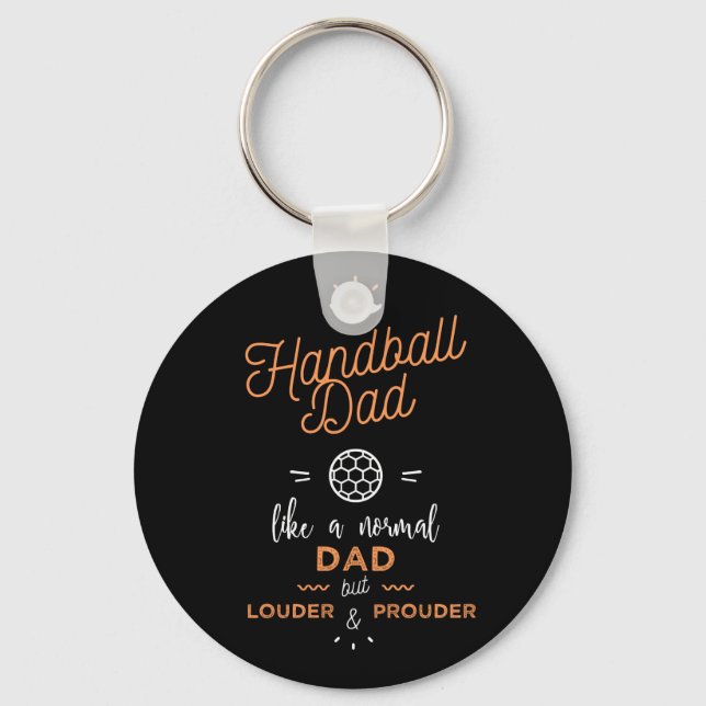 Handball dad keychain (Front)