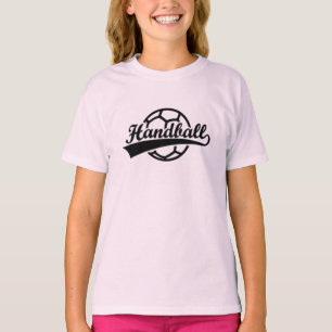 Handball dans votre coeur, style sur votre T-shirt