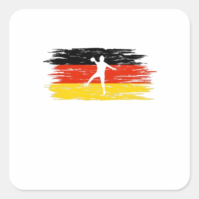 Handball - Germany Tournament Shirt Square Sticker (Front)