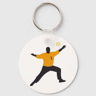 handball goal keeper keychain