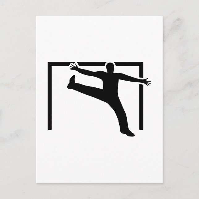 Handball goalkeeper postcard (Front)