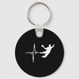 Handball - Handball Player Heartbeat Keychain