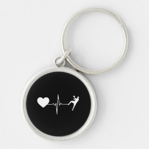 Handball Handball Player Heartbeat Keychain