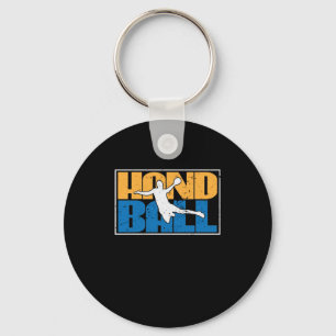 Handball is not a sport for soft eggs keychain