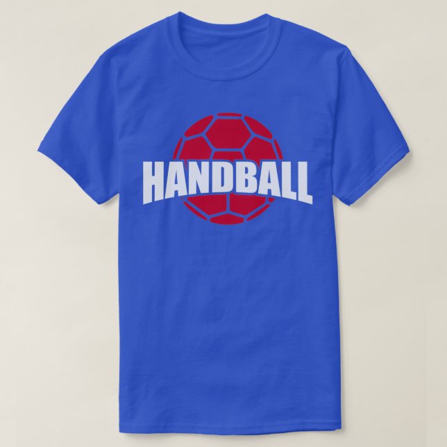 Handball lettering with red ball T-Shirt (Design Front)