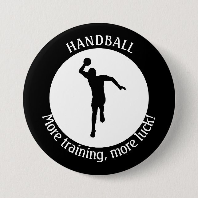 HANDBALL PLAYER 3 INCH ROUND BUTTON (Front)