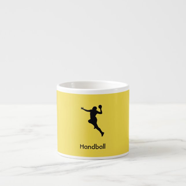 Handball Player Espresso Cup (Front)
