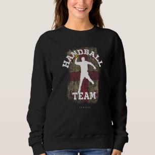 Handball Player Georgia Flag Sports Handball Sweatshirt