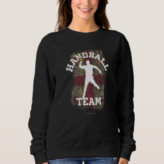 Handball Player Georgia Flag Sports Handball Sweatshirt
