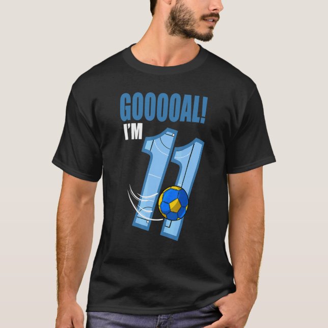 Handball Player Goal Gooooal I'm 11th Birthday Han T-Shirt (Front)