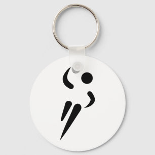 Handball player keychain