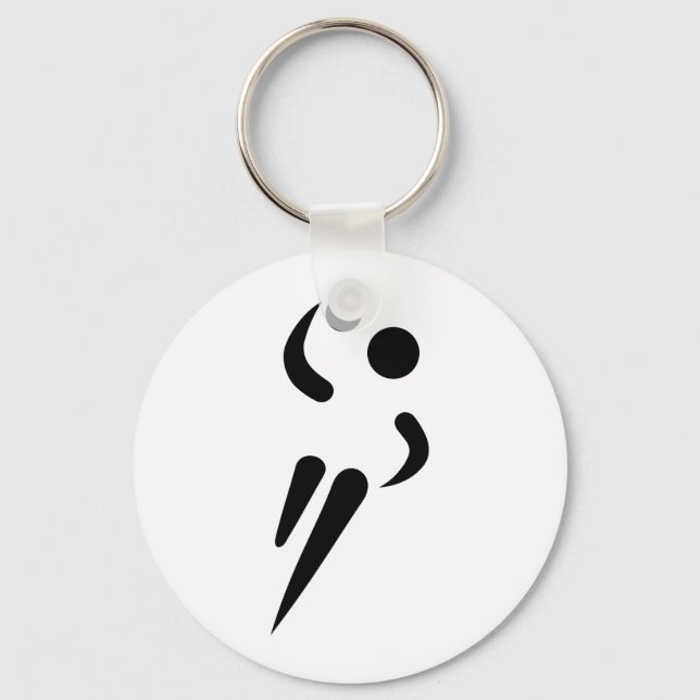 Handball player keychain (Front)