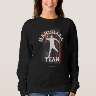 Handball Player Malaysia Flag Sports Handball Sweatshirt