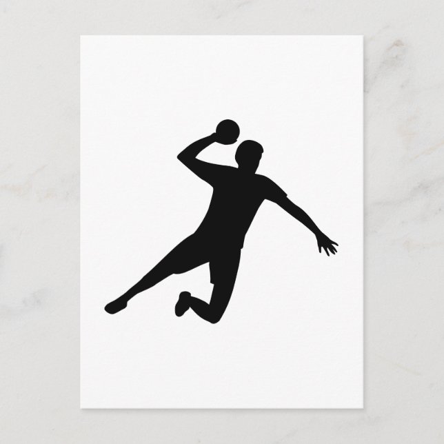 Handball player postcard (Front)