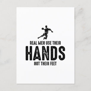 Handball Player Sport Team Handballer Funny Saying Postcard