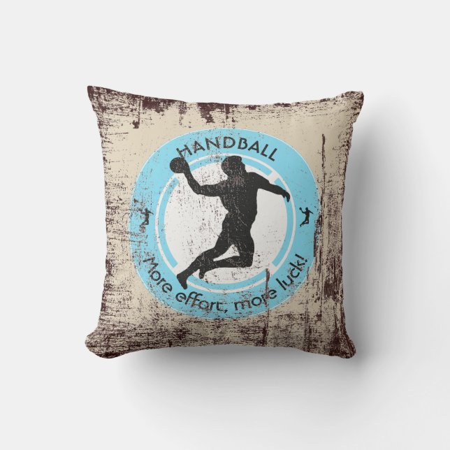 HANDBALL PLAYER THROW PILLOW (Front)