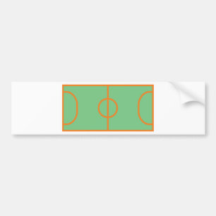 handball playing field icon bumper sticker