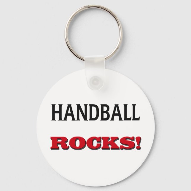 Handball Rocks Keychain (Front)
