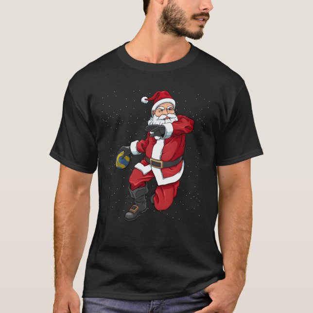 Handball Santa Clauseam Sport gift T-Shirt (Front)