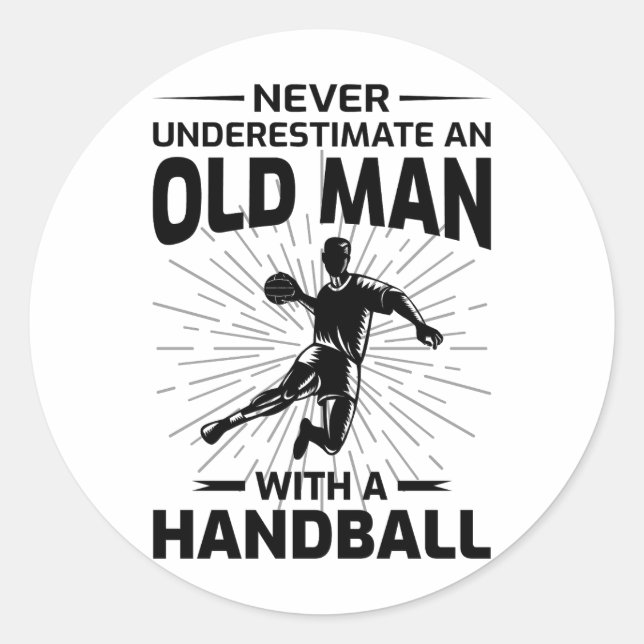 Handball Team sport Indoor sport Goalkeeper Classic Round Sticker (Front)