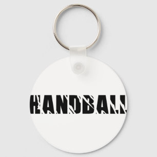 handball text keychain