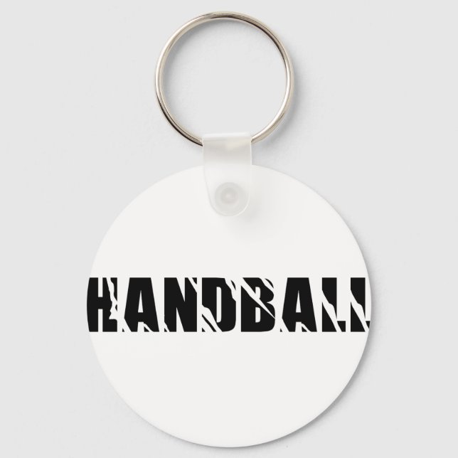 handball text keychain (Front)