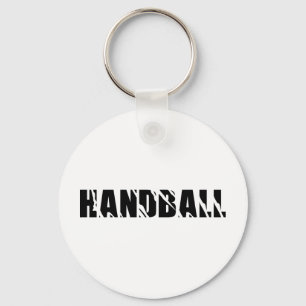 handball text keychain