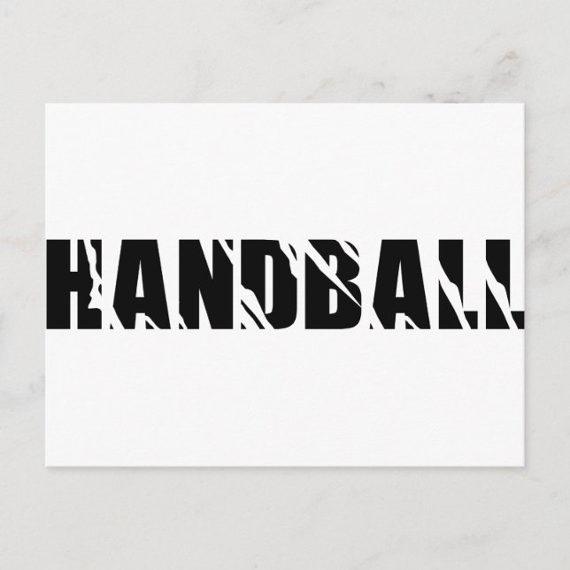 handball text postcard (Front)